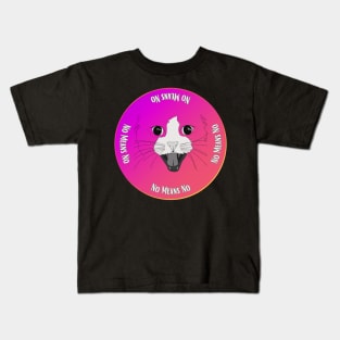 No means No Hissing Cat Artwork Kids T-Shirt